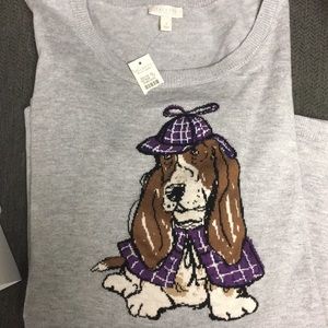 Talbots Bassett Hound Sweater